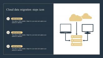 Cloud Data Migration Steps Icon