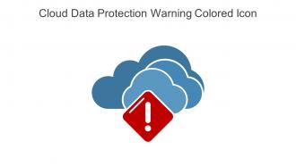 Cloud Data Protection Warning Colored Icon In Powerpoint Pptx Png And Editable Eps Format