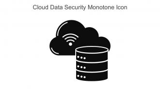 Cloud Data Security Monotone Icon In Powerpoint Pptx Png And Editable Eps Format