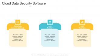 Cloud Data Security Software In Powerpoint And Google Slides Cpb