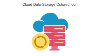 Cloud Data Storage Colored Icon In Powerpoint Pptx Png And Editable Eps Format