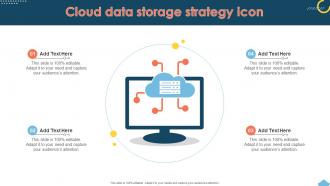 Cloud Data Storage Strategy Icon