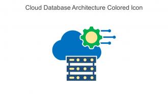 Cloud Database Architecture Colored Icon In Powerpoint Pptx Png And Editable Eps Format