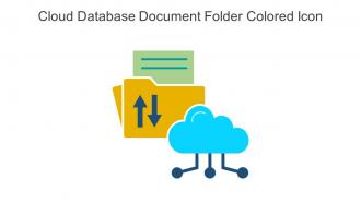 Cloud Database Document Folder Colored Icon In Powerpoint Pptx Png And Editable Eps Format