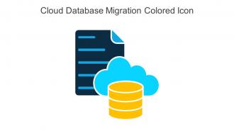 Cloud Database Migration Colored Icon In Powerpoint Pptx Png And Editable Eps Format