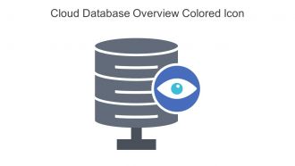 Cloud Database Overview Colored Icon In Powerpoint Pptx Png And Editable Eps Format