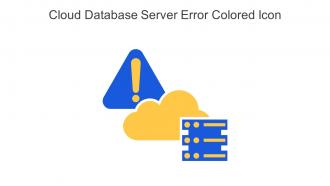 Cloud Database Server Error Colored Icon In Powerpoint Pptx Png And Editable Eps Format