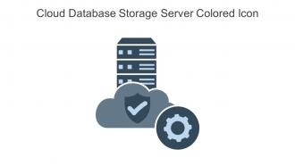 Cloud Database Storage Server Colored Icon In Powerpoint Pptx Png And Editable Eps Format