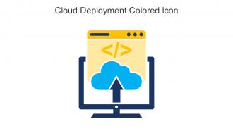 Cloud Deployment Colored Icon In Powerpoint Pptx Png And Editable Eps Format