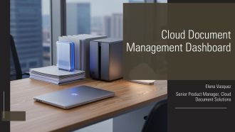 Cloud Document Management Dashboard PPT Mockup VA