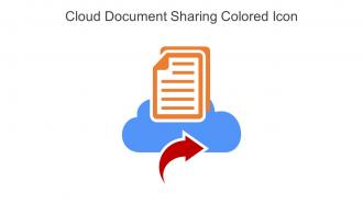 Cloud Document Sharing Colored Icon In Powerpoint Pptx Png And Editable Eps Format