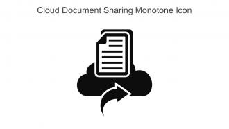Cloud Document Sharing Monotone Icon In Powerpoint Pptx Png And Editable Eps Format