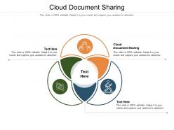 Cloud document sharing ppt powerpoint presentation portfolio infographics cpb