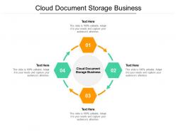 Cloud document storage business ppt powerpoint presentation ideas portrait cpb
