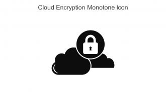 Cloud Encryption Monotone Icon In Powerpoint Pptx Png And Editable Eps Format