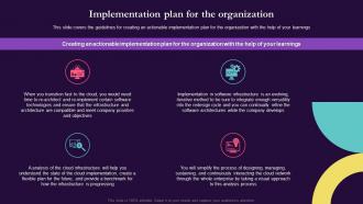 Cloud Environment Review Implementation Plan For The Organization Ppt Ideas Outfit