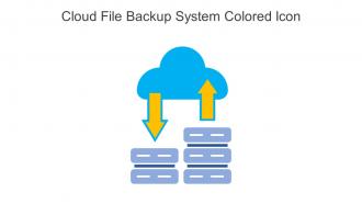 Cloud File Backup System Colored Icon In Powerpoint Pptx Png And Editable Eps Format