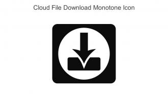 Cloud File Download Monotone Icon In Powerpoint Pptx Png And Editable Eps Format