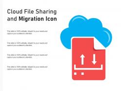 Cloud File Sharing And Migration Icon