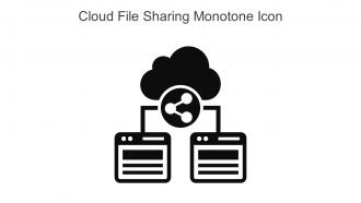 Cloud File Sharing Monotone Icon In Powerpoint Pptx Png And Editable Eps Format