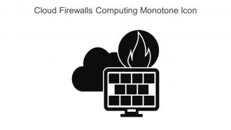 Cloud Firewalls Computing Monotone Icon In Powerpoint Pptx Png And Editable Eps Format