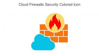 Cloud Firewalls Security Colored Icon In Powerpoint Pptx Png And Editable Eps Format