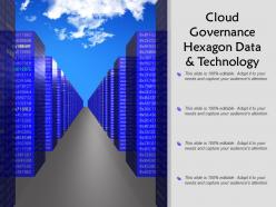 Cloud governance hexagon data and technology