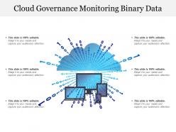 Cloud governance monitoring binary data