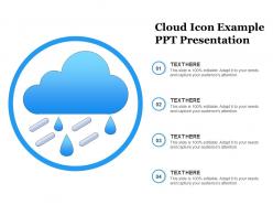 Cloud icon example ppt presentation