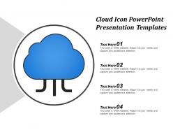 Cloud icon powerpoint presentation templates