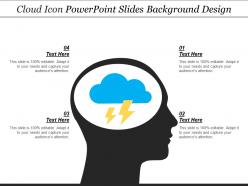 Cloud icon powerpoint slides background design