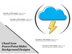 Cloud icon powerpoint slides background designs