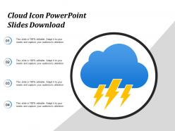 Cloud icon powerpoint slides download
