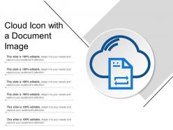 Cloud icon with a document image