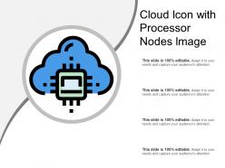 Cloud Icon With Processor Nodes Image