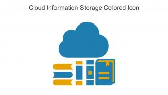 Cloud Information Storage Colored Icon In Powerpoint Pptx Png And Editable Eps Format