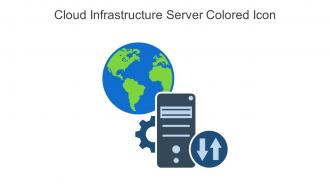 Cloud Infrastructure Server Colored Icon In Powerpoint Pptx Png And Editable Eps Format