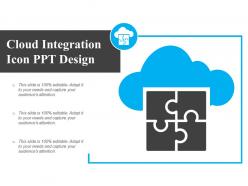 Cloud integration icon ppt design