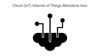 Cloud IOT Internet Of Things Monotone Icon In Powerpoint Pptx Png And Editable Eps Format