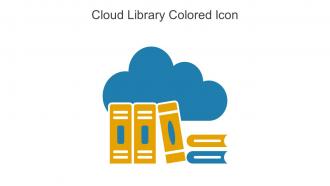 Cloud Library Colored Icon In Powerpoint Pptx Png And Editable Eps Format