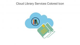 Cloud Library Services Colored Icon In Powerpoint Pptx Png And Editable Eps Format