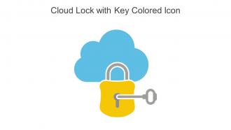 Cloud Lock With Key Colored Icon In Powerpoint Pptx Png And Editable Eps Format
