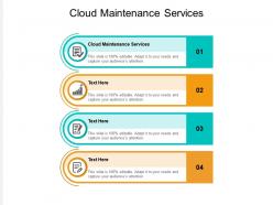 Cloud maintenance services ppt powerpoint presentation portfolio clipart images cpb