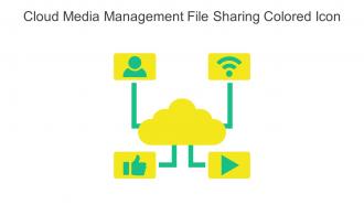 Cloud Media Management File Sharing Colored Icon In Powerpoint Pptx Png And Editable Eps Format