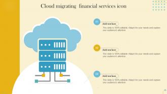 Cloud Migrating Financial Services Icon