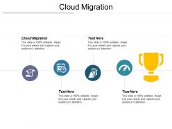 Cloud migration ppt powerpoint presentation file icon cpb