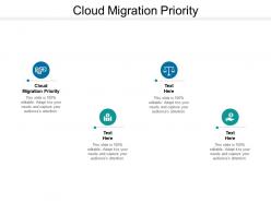 Cloud migration priority ppt powerpoint presentation icon templates cpb