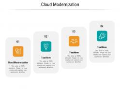 Cloud modernization ppt powerpoint presentation infographics graphic tips cpb