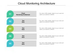 Cloud monitoring architecture ppt powerpoint presentation pictures shapes cpb