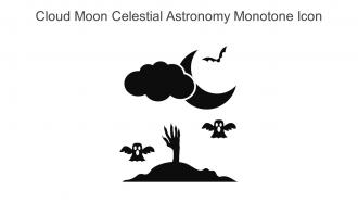 Cloud Moon Celestial Astronomy Monotone Icon In Powerpoint Pptx Png And Editable Eps Format